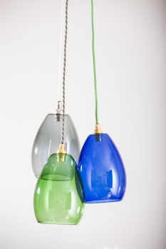 Bertie Mid Cluster Coloured Glass Pendant Light