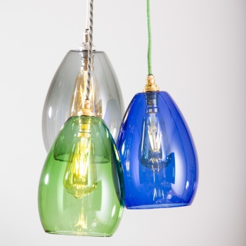 Bertie Mid Cluster Coloured Glass Pendant Light