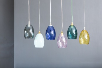 Bertie Small Smoked Glass Pendant Light