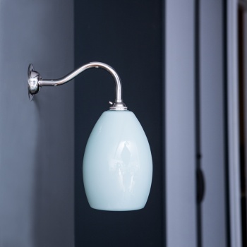 Bertie Wall Light Mint Green Glass