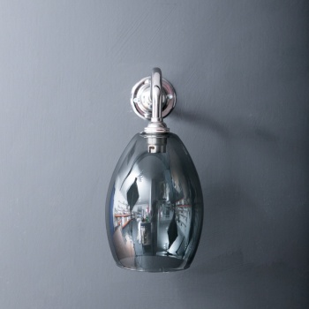 Bertie Wall Light Smoked Glass