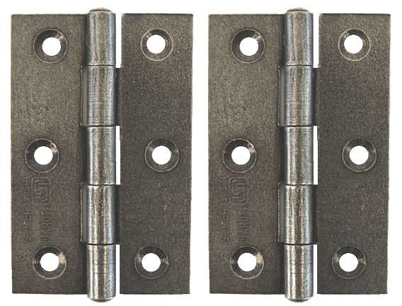 Butt Hinge 3'' (pair) - Pewter Patina