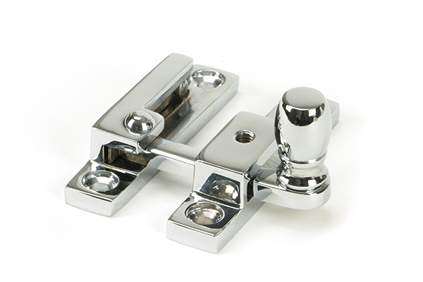 Polished Chrome Mushroom Quadrant Fastener - Narrow