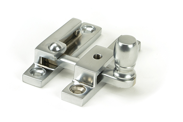 Satin Chrome Mushroom Quadrant Fastener - Narrow