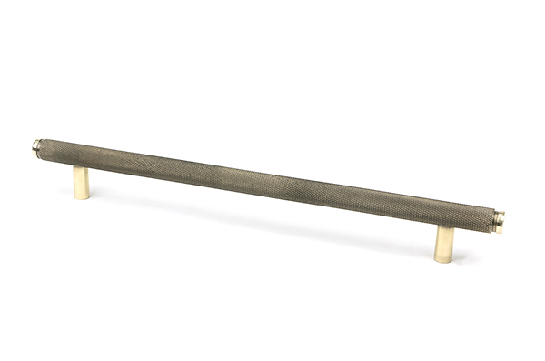 Aged Brass Full Brompton Pull Handle - Large