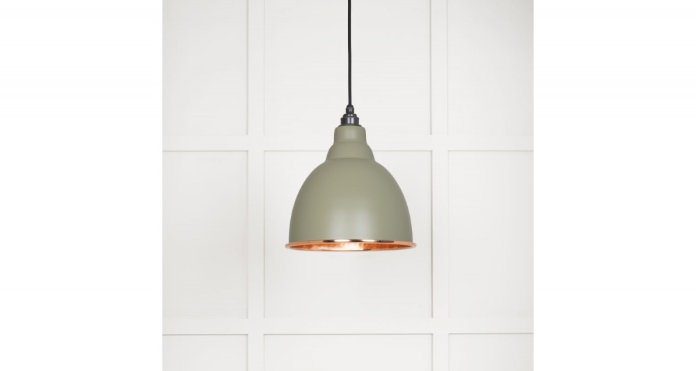 Hammered Copper Brindley Pendant in Tump