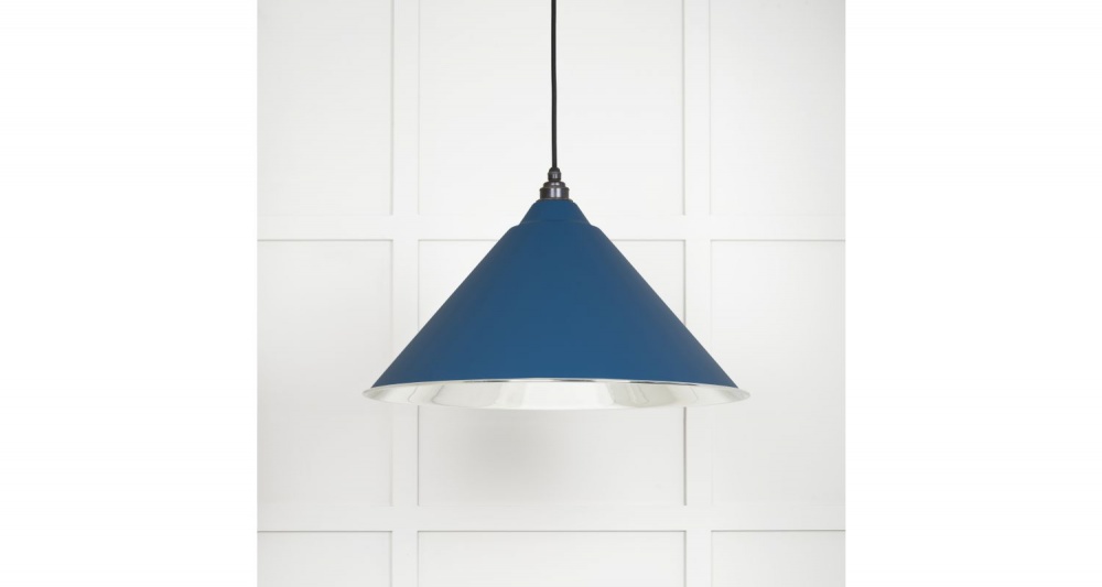 Smooth Nickel Hockley Pendant in Upstream