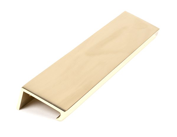 Polished Brass 200mm Plain Edge Pull