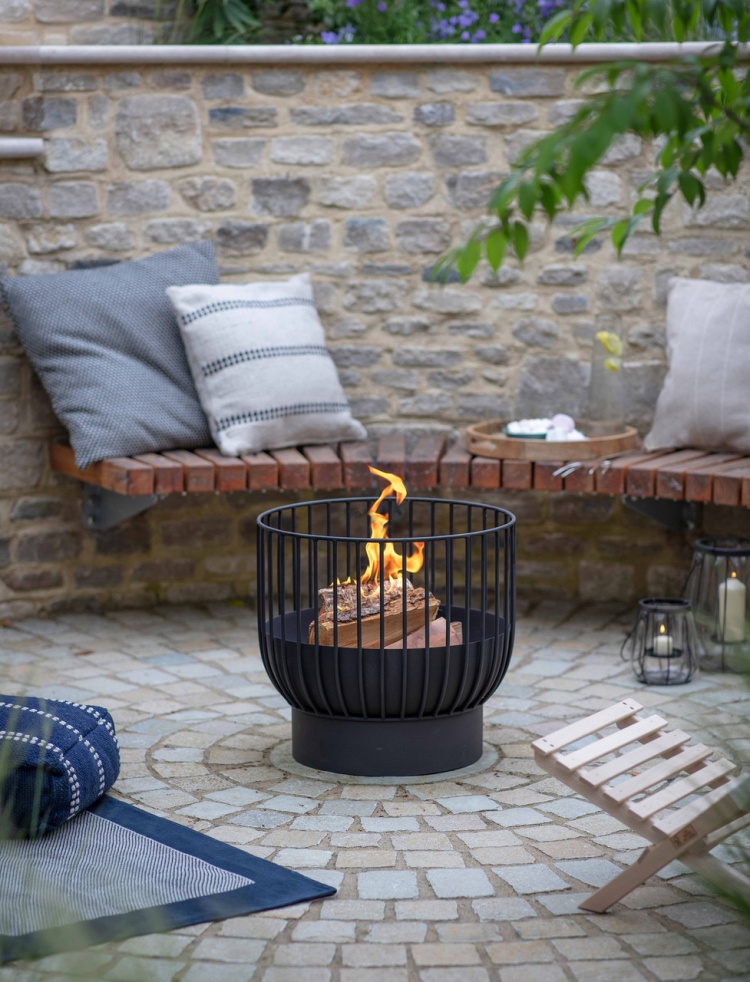 Drayton Fire Pit Black