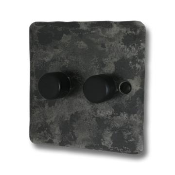 Flat Rustic Dimmer (2 Gang/400W)