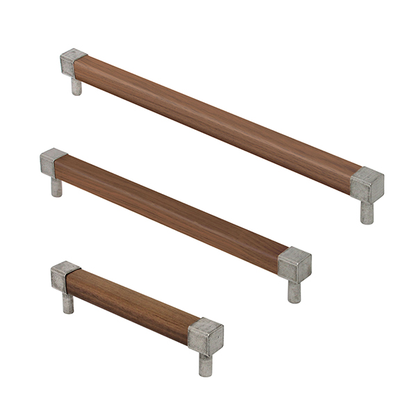 Finesse Eden Pewter Cupboard Bar Handle  Walnut