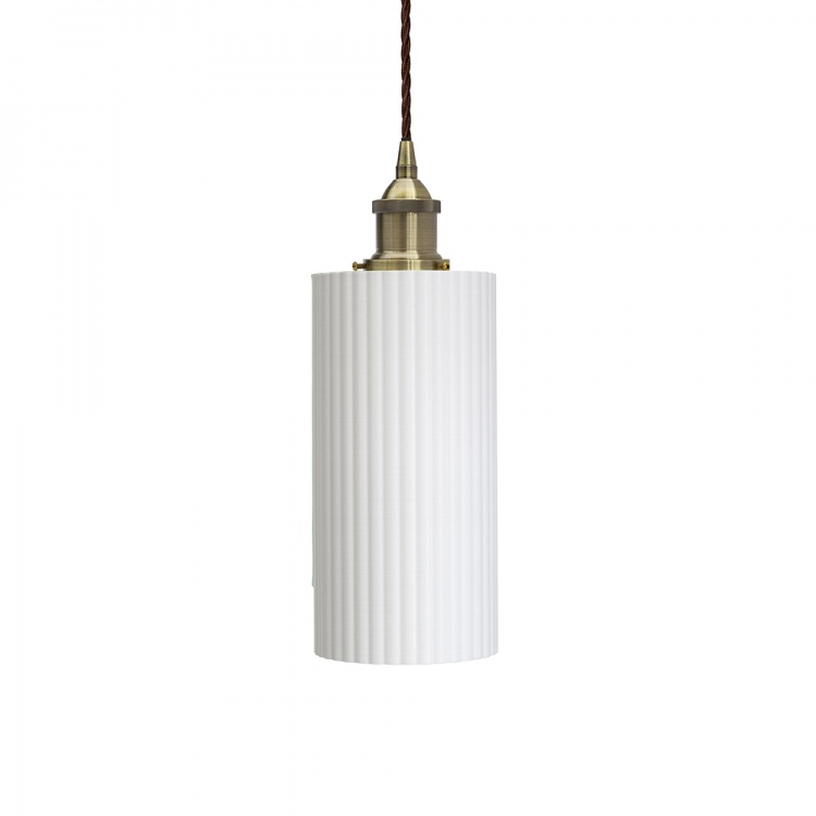 Ionian Ripple Deep Surf White Pendant Light