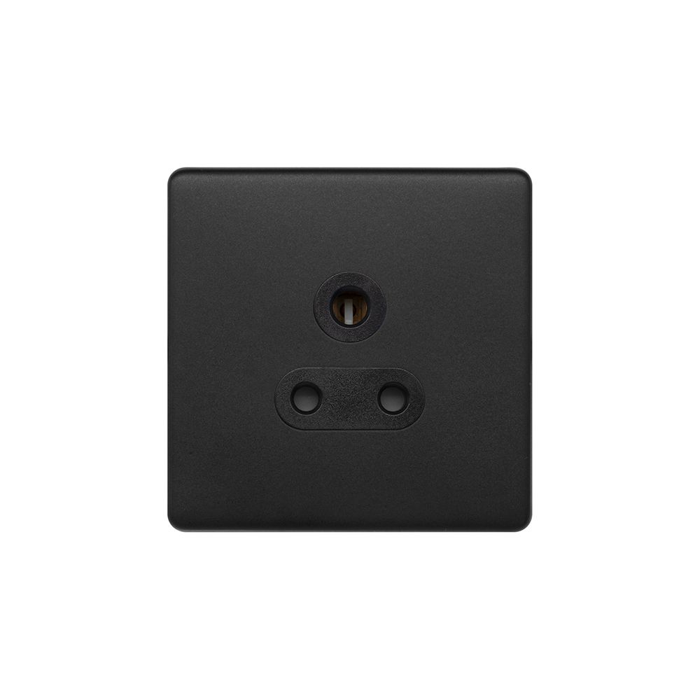 Matt Black 5 Amp Socket Screwless