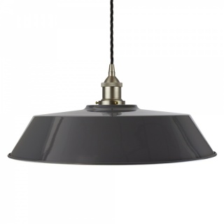 Slate Grey Large Chancery Painted Pendant Light