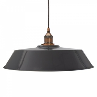 Slate Grey Large Chancery Painted Pendant Light