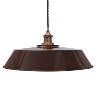 Burgundy Red Large Chancery Painted Pendant Light