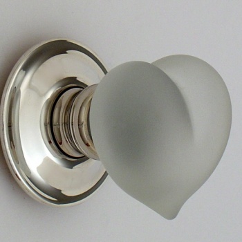 Love Hearts Glass Door Knobs