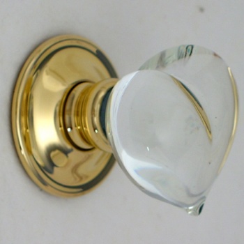 Love Hearts Glass Door Knobs