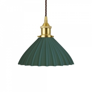 Scallop Shell Emerald Green Pendant Light