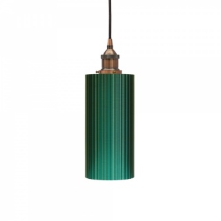 Ionian Ripple Deep Emerald Green Pendant Light