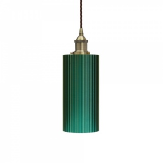 Ionian Ripple Deep Emerald Green Pendant Light