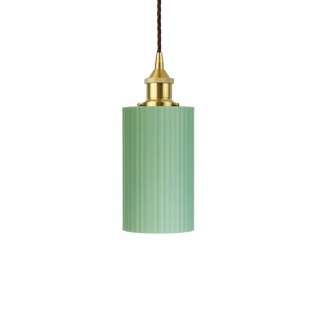 Ionian Ripple Shallow Soft Sea Green Pendant Light