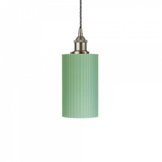 Ionian Ripple Shallow Soft Sea Green Pendant Light