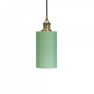 Ionian Ripple Shallow Soft Sea Green Pendant Light