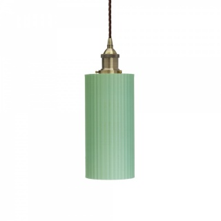 Ionian Ripple Deep Soft Sea Green Pendant Light