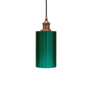 Ionian Ripple Shallow Emerald Green Pendant Light