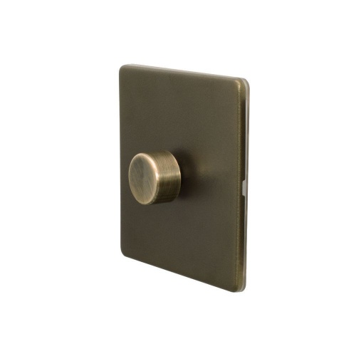 Bronze 1 Gang 2 Way Trailing Dimmer Screwless 100W LED (250w Halogen/Incandescent)