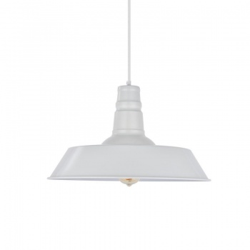 Large Argyll Industrial Pendant Light Clay White Cream