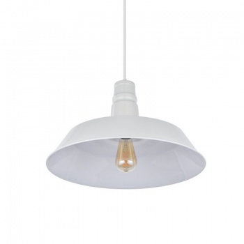 Large Argyll Industrial Pendant Light Clay White Cream