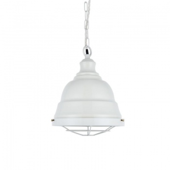 Ganton Vintage Cage Pendant Light Clay White Cream