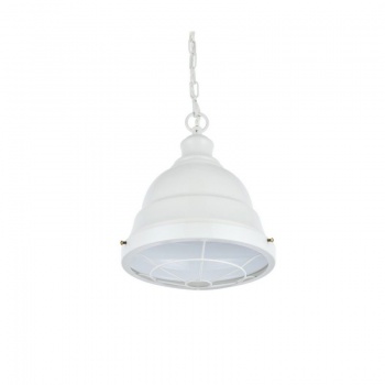 Ganton Vintage Cage Pendant Light Clay White Cream