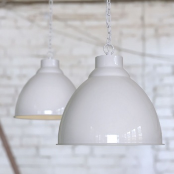 Oxford Vintage Pendant Light Pale Grey