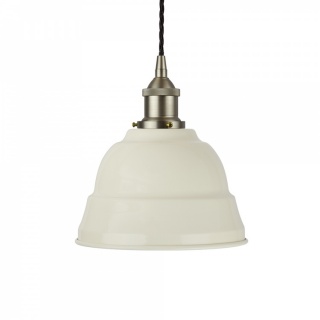 Clay White Lincoln Painted Pendant Light