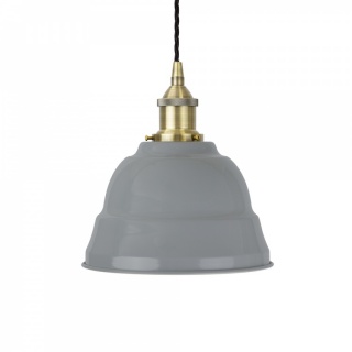 French Grey Lincoln Painted Pendant Light