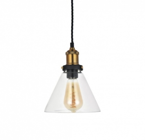 Romilly Tapered Clear Glass Pendant Light