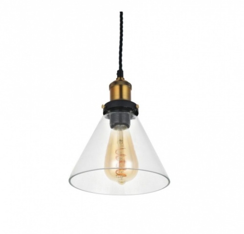 Romilly Tapered Clear Glass Pendant Light