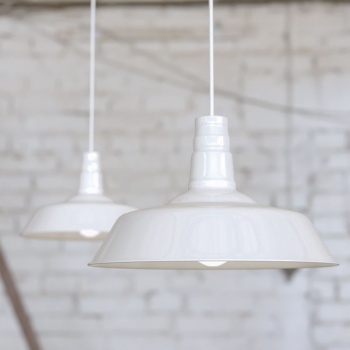 Argyll Industrial Pendant Light Pure White