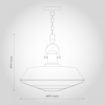 Brewer Cage Industrial Pendant Light Pure White