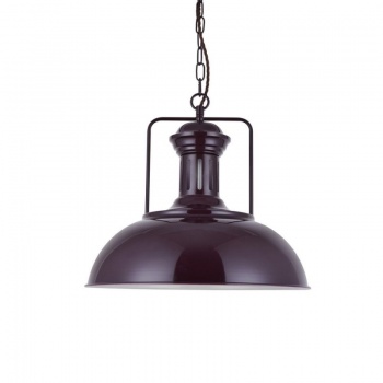 Regent Vintage Kitchen Pendant Light Mulberry Red Maroon