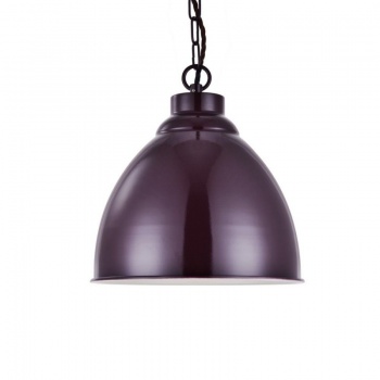 Oxford Vintage Pendant Light Mulberry Red Maroon