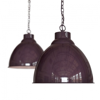 Oxford Vintage Pendant Light Mulberry Red Maroon