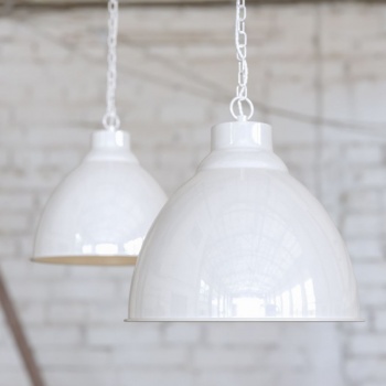 Oxford Vintage Pendant Light Pure White