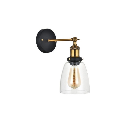 Romilly Clear Glass Cone Wall Light