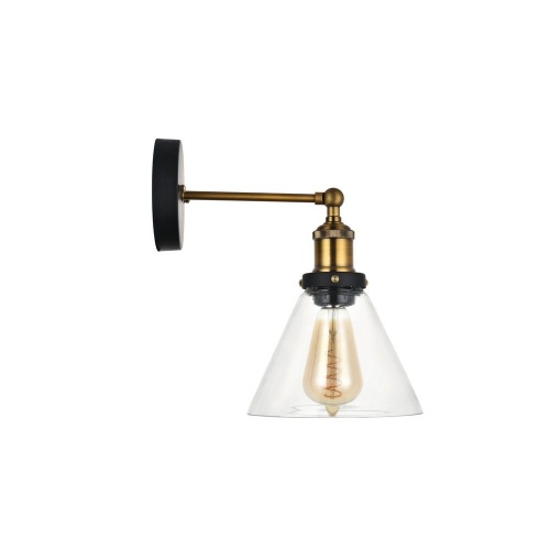 Romilly Clear Glass Funnel Wall Light