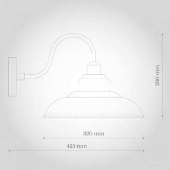 Portland Reclaimed Style Wall Light Clay White Cream