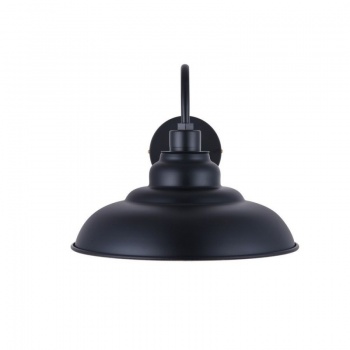 Portland Reclaimed Style Wall Light Matt Black